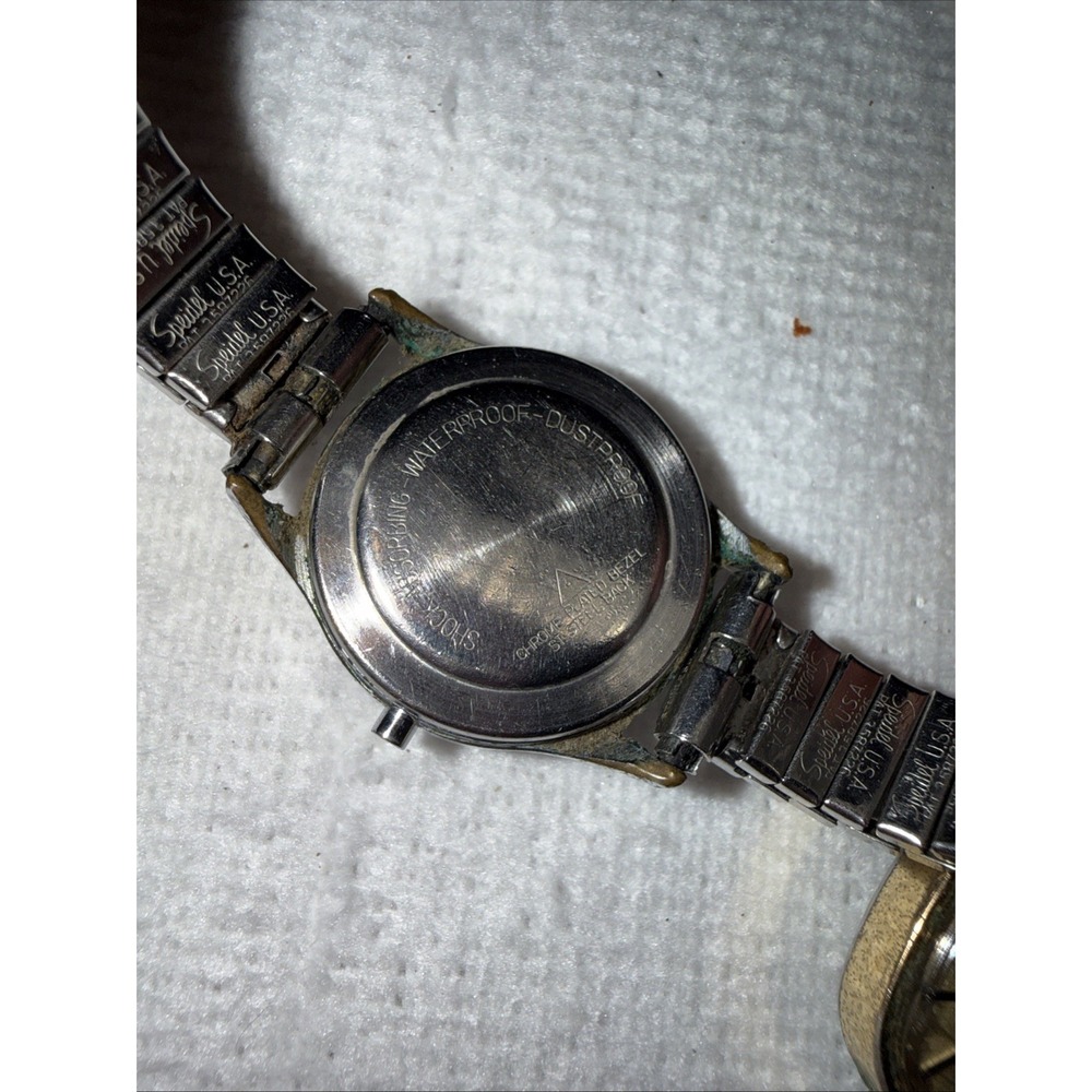 VINTAGE TIMEX WIND UP  WATCH - FITS 7" WRIST - BBA32B &‎ Belforte Spiegel Band - Picture 4 of 7